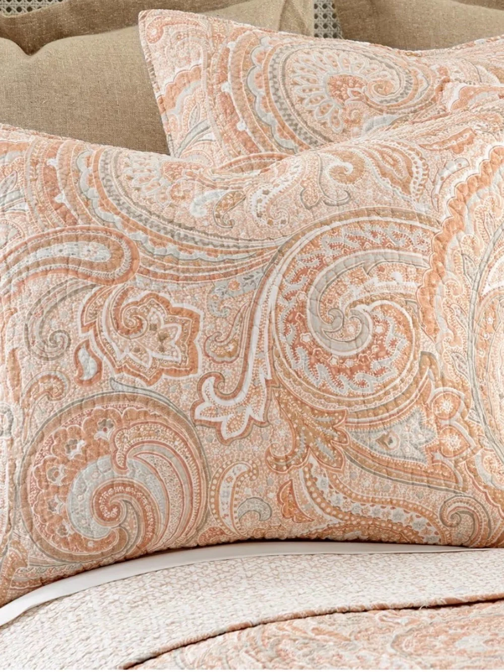 Levtex Home Spruce Coral King Quilt Set!